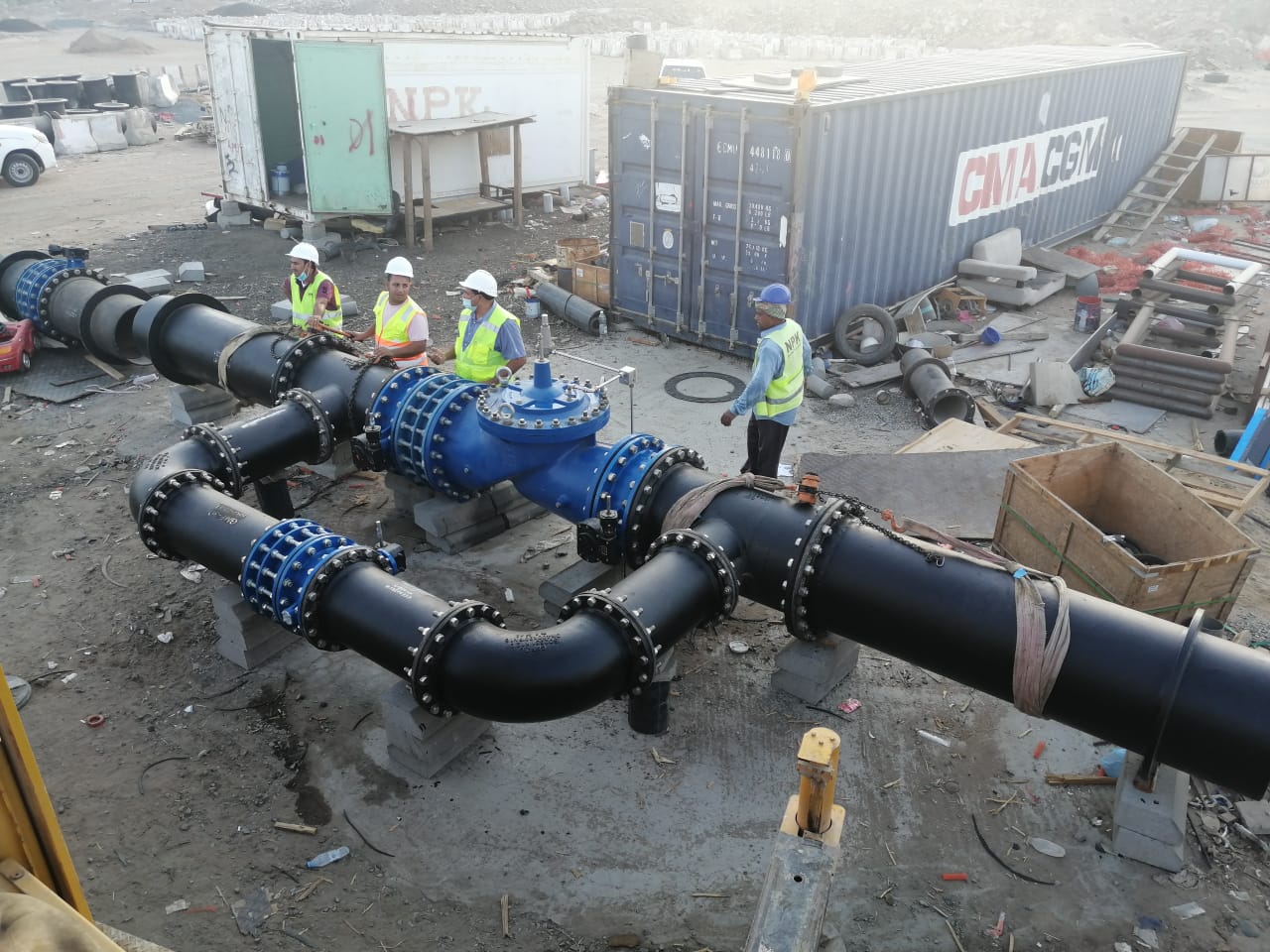 تنفيذ خطوط وشبكات المياه بمنطقة الباحة – عقد رقم (3)